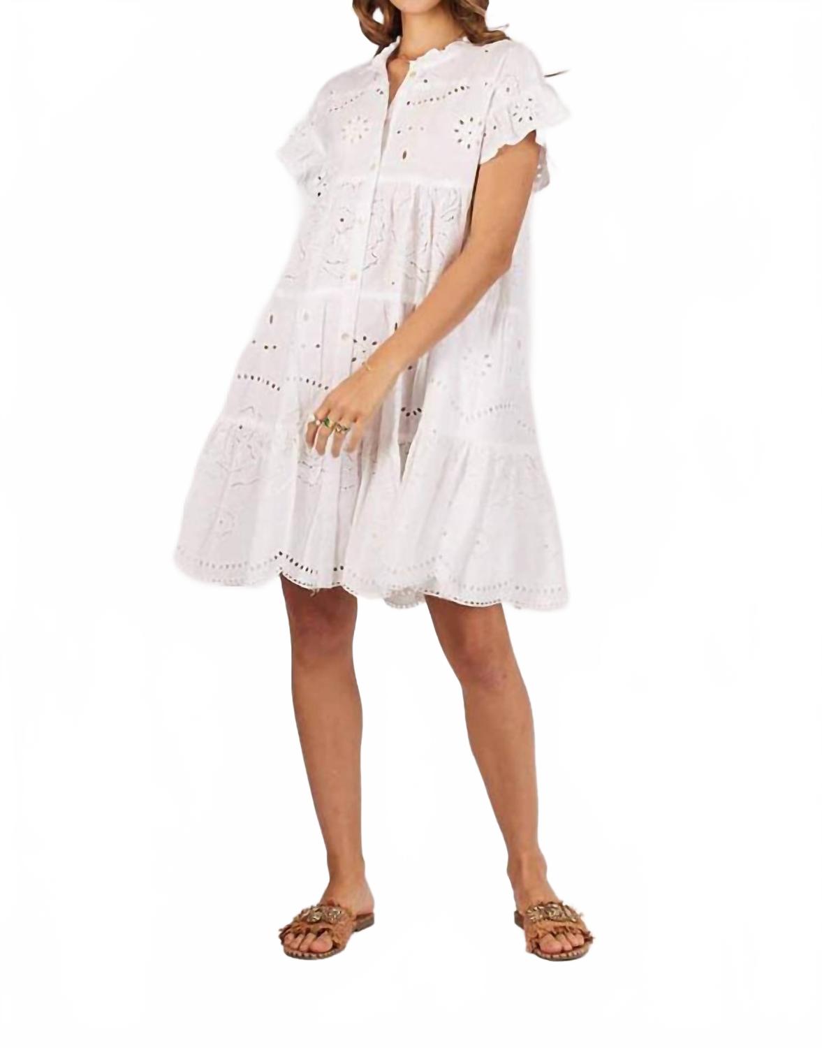 Мини-платье Rose в белом цвете Rubyyaya, белый
Мини-платье Rose в белом цвете Rubyyaya, белый