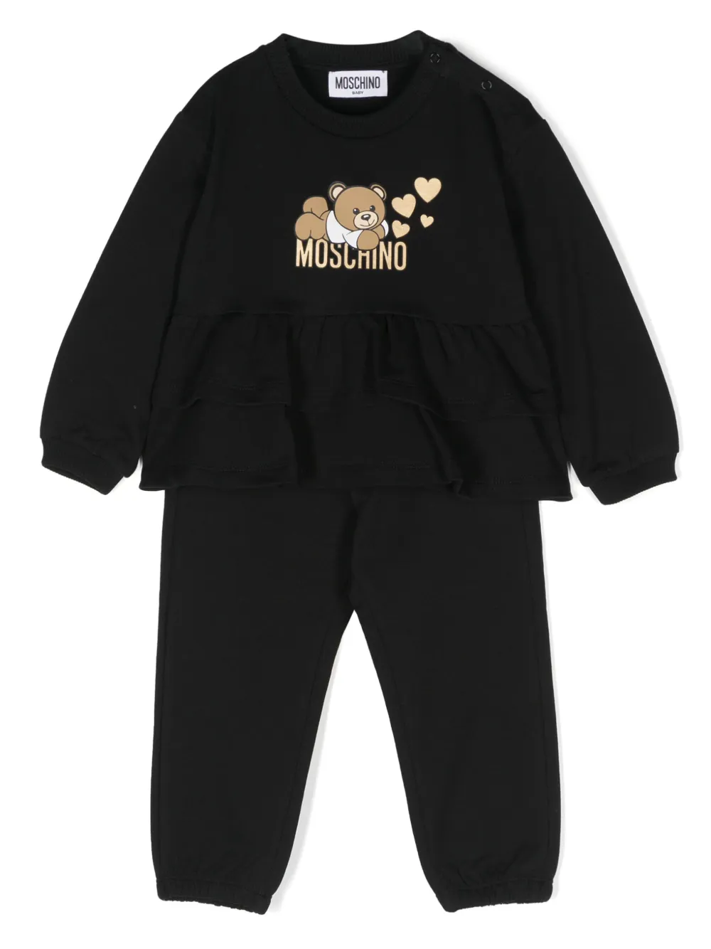 Спортивный костюм с логотипом Teddy Moschino Kids, черный
Спортивный костюм с логотипом Teddy Moschino Kids, черный