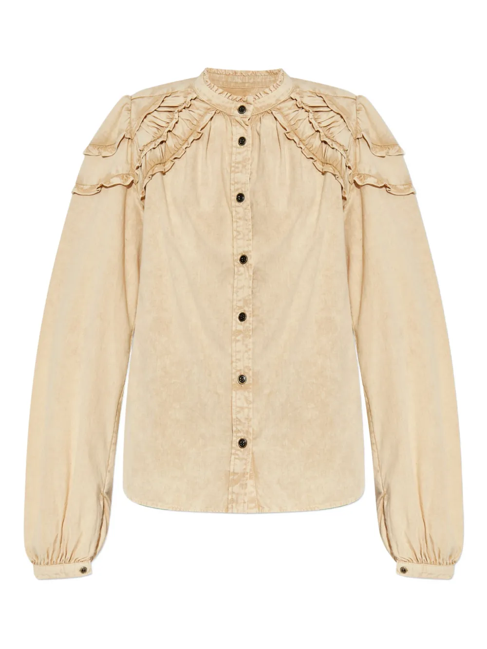 Рубашка с оборками MARANT ÉTOILE, нейтральный 
Рубашка с оборками MARANT ÉTOILE, нейтральный