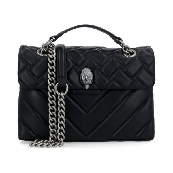 Кожаная сумка через плечо Kensington Kurt Geiger, черный 
Кожаная сумка через плечо Kensington Kurt Geiger, черный