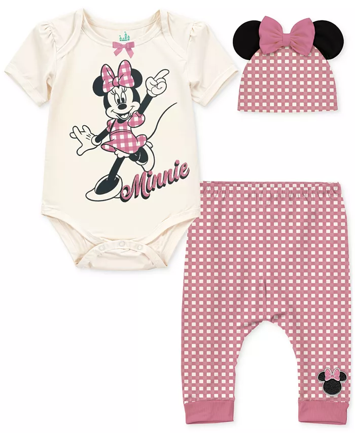 Комплект для девочки: боди, штанишки и шапочка Minnie Mouse, 3 предмета Disney, розовый
Комплект для девочки: боди, штанишки и шапочка Minnie Mouse, 3 предмета Disney, розовый