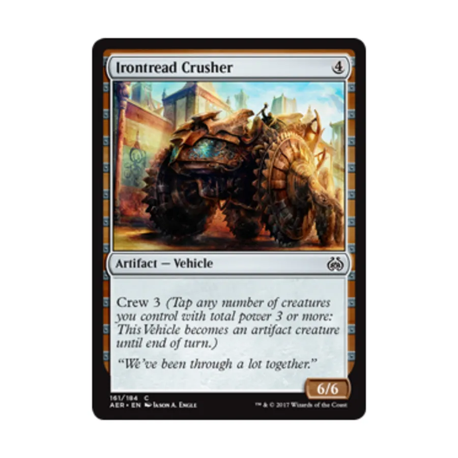 CCG Железная гусеничная дробилка (C) (фольга), MTG - Aether Revolt
CCG Железная гусеничная дробилка (C) (фольга), MTG - Aether Revolt