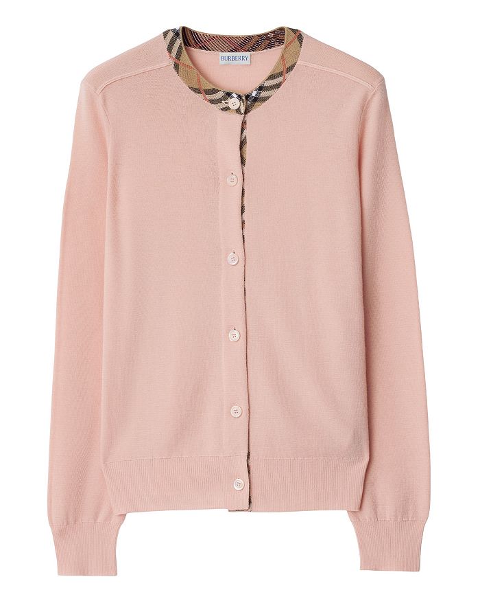 Кардиган Margot с отделкой в клетку Burberry, розовый
Кардиган Margot с отделкой в клетку Burberry, розовый