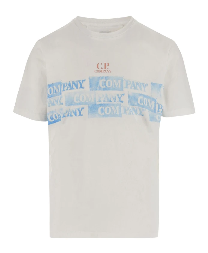 Хлопковая футболка с круглым вырезом и логотипом. C.P. Company, белый
Хлопковая футболка с круглым вырезом и логотипом. C.P. Company, белый