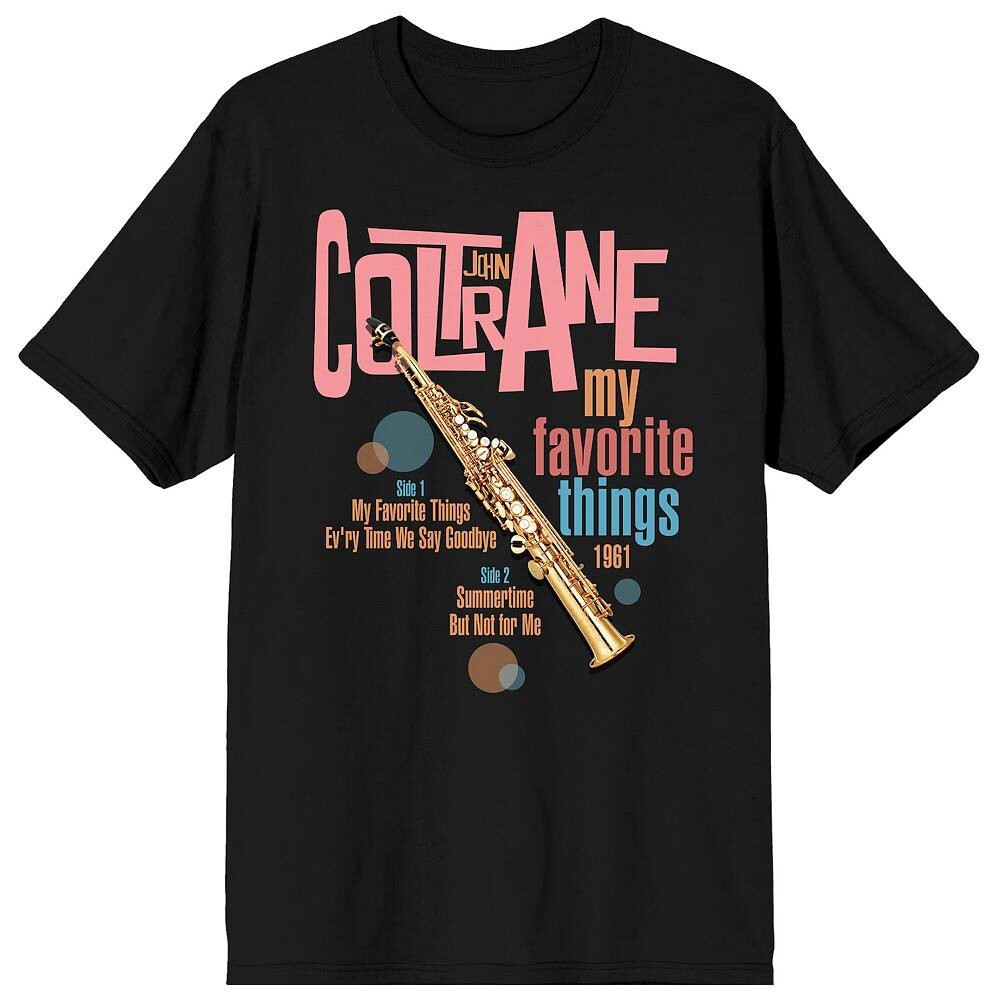Мужская футболка John Coltrane My Favorite с рисунком Licensed Character, черный 
Мужская футболка John Coltrane My Favorite с рисунком Licensed Character, черный