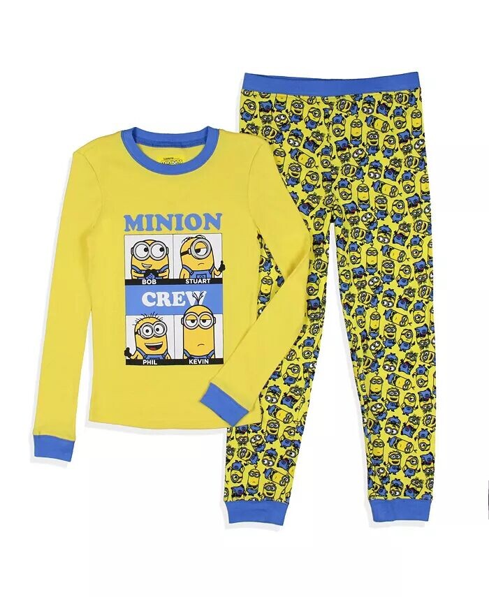 Пижамный комплект для сна Big Boys Minions Crew Bob Stuart Phil Kevin Despicable Me, желтый
Пижамный комплект для сна Big Boys Minions Crew Bob Stuart Phil Kevin Despicable Me, желтый