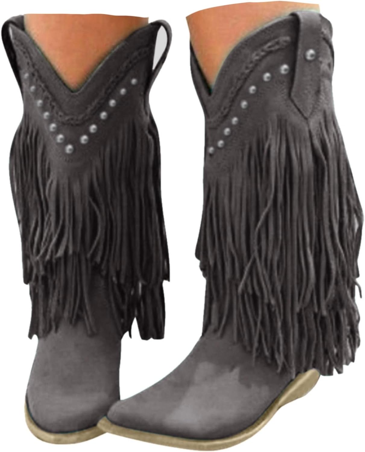 Женские ковбойские ботинки Hbeylia с кисточками, винтажные, квадратный носок, средний каблук, черный
Женские ковбойские ботинки Hbeylia с кисточками, винтажные, квадратный носок, средний каблук, черный