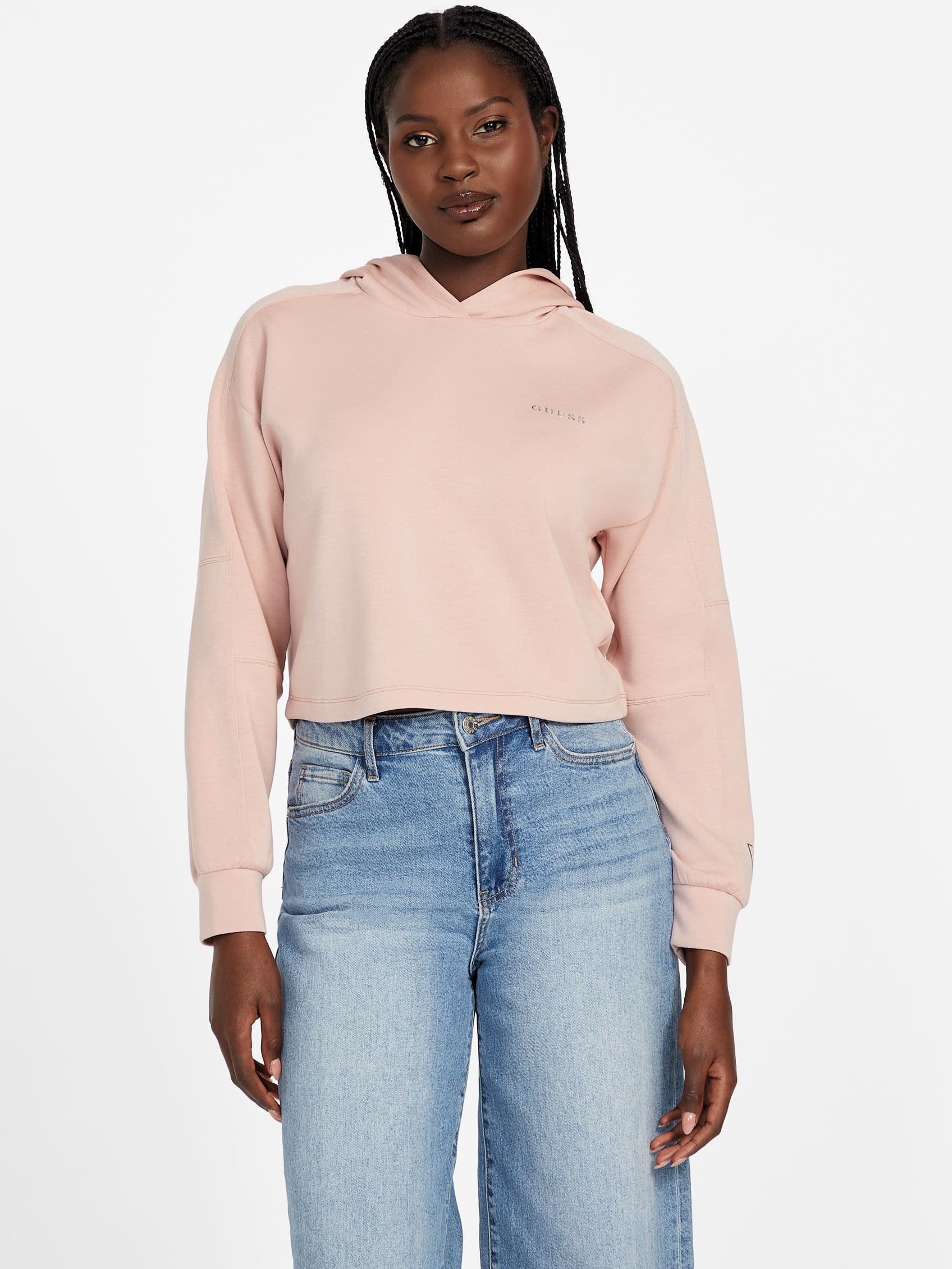 Шерстяной вязаный укороченный топ Guess Factory, розовый
Шерстяной вязаный укороченный топ Guess Factory, розовый