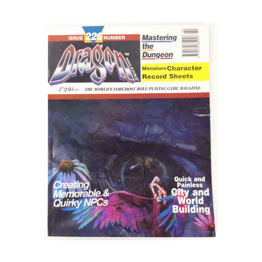 Журнал #226 "Creating Memorable & Quirky NPCs, City and World Building, Mastering the Dungeon", Dragon Magazine (UK Edition) #201 - #250
Журнал #226 "Creating Memorable & Quirky NPCs, City and World Building, Mastering the Dungeon", Dragon Magazine (UK Edition) #201 - #250