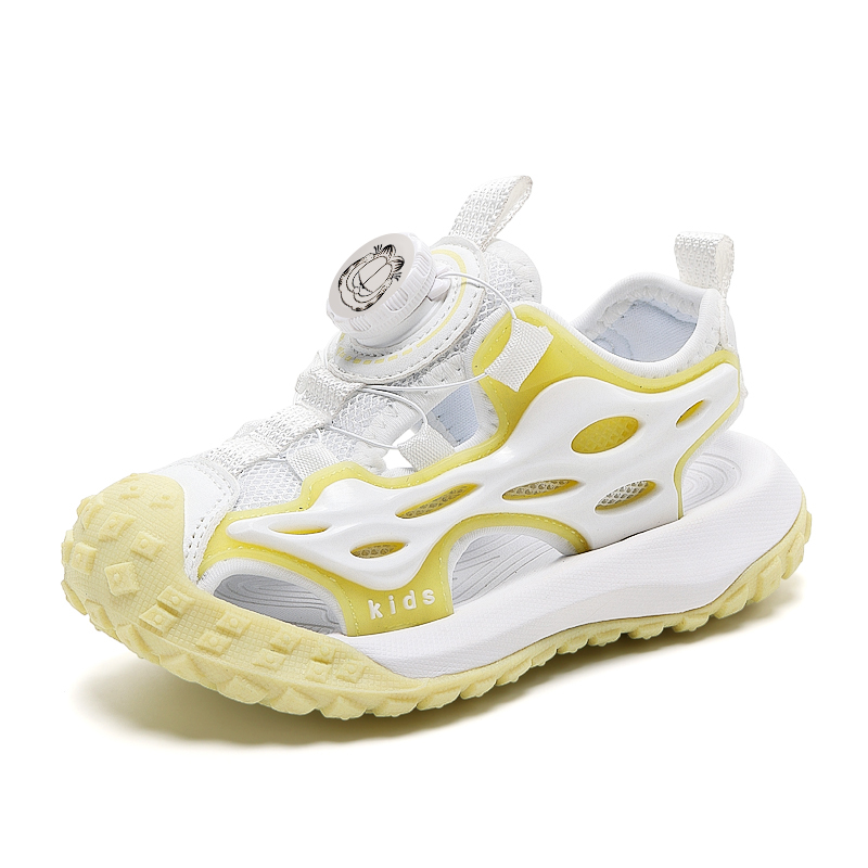 Сандалии детские, с низким верхом, дышащие, износостойкие, быстросохнущие, с амортизацией, с противоударным эффектом JIAFEIMAO, желтый
Сандалии детские, с низким верхом, дышащие, износостойкие, быстросохнущие, с амортизацией, с противоударным эффектом JIAFEIMAO, желтый