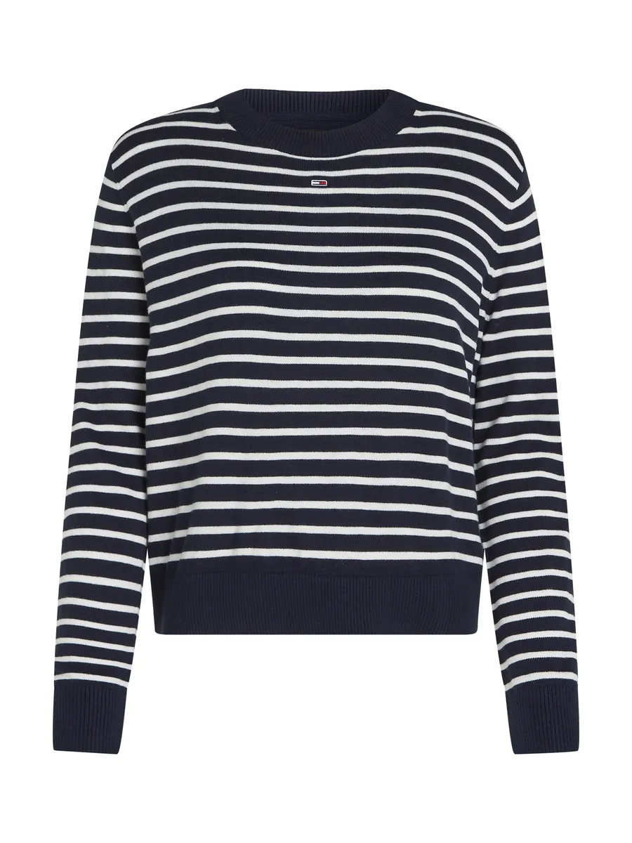 Вязаный свитер Tommy Jeans "TJW ESSENTIAL CREW NECK SWEATER" с вышитым логотипом, белый
Вязаный свитер Tommy Jeans "TJW ESSENTIAL CREW NECK SWEATER" с вышитым логотипом, белый