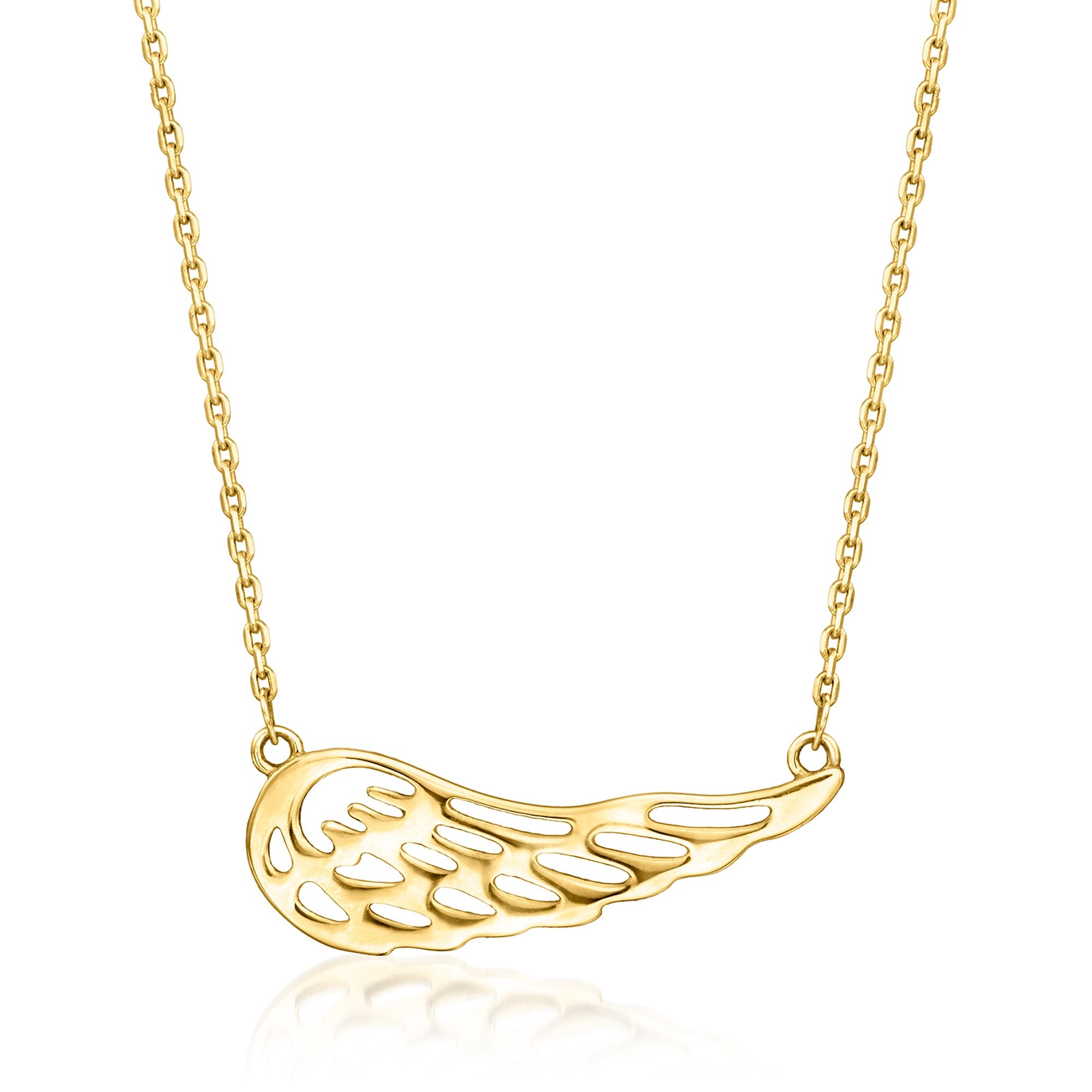 Ажурное ожерелье Canaria с крыльями ангела из 10-каратного желтого золота Canaria Fine Jewelry, 18 In
Ажурное ожерелье Canaria с крыльями ангела из 10-каратного желтого золота Canaria Fine Jewelry, 18 In
