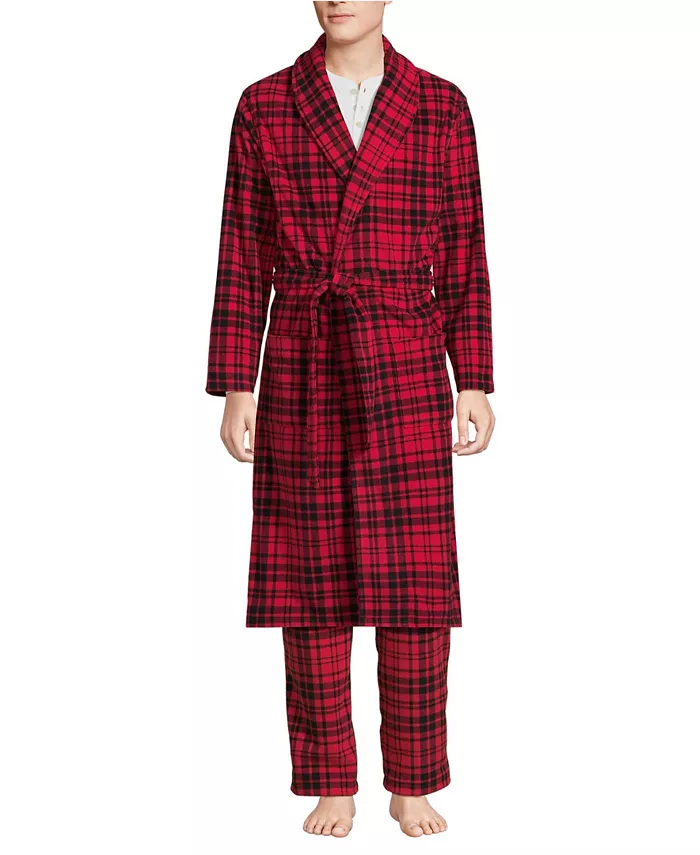 Мужской флисовый халат Lands' End, мультиколор
Мужской флисовый халат Lands' End, мультиколор