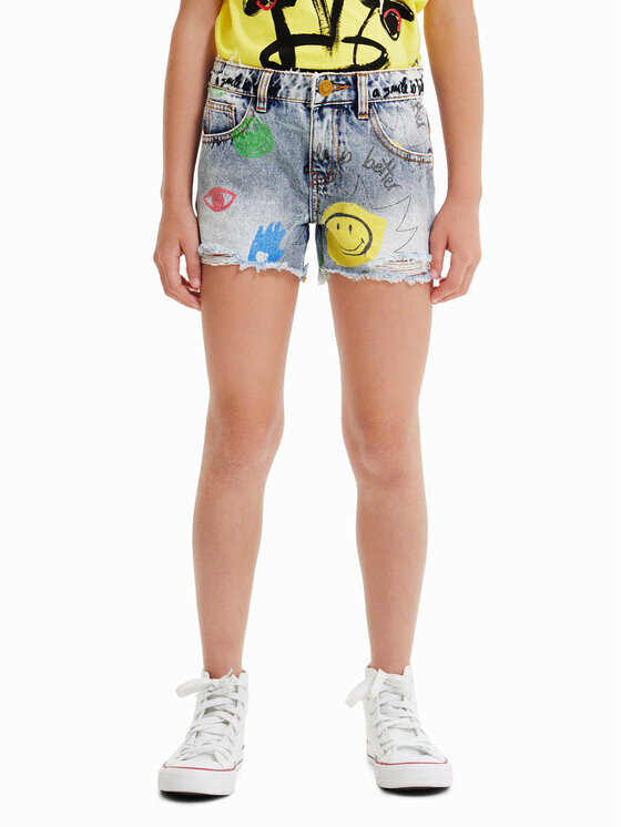 Джинсовые шорты стандартного кроя Desigual, синий
Джинсовые шорты стандартного кроя Desigual, синий