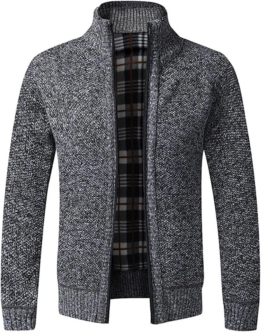 Мужской кардиган Uillui с полной молнией, фланелевой подкладкой и кабельной вязкой
Мужской кардиган Uillui с полной молнией, фланелевой подкладкой и кабельной вязкой