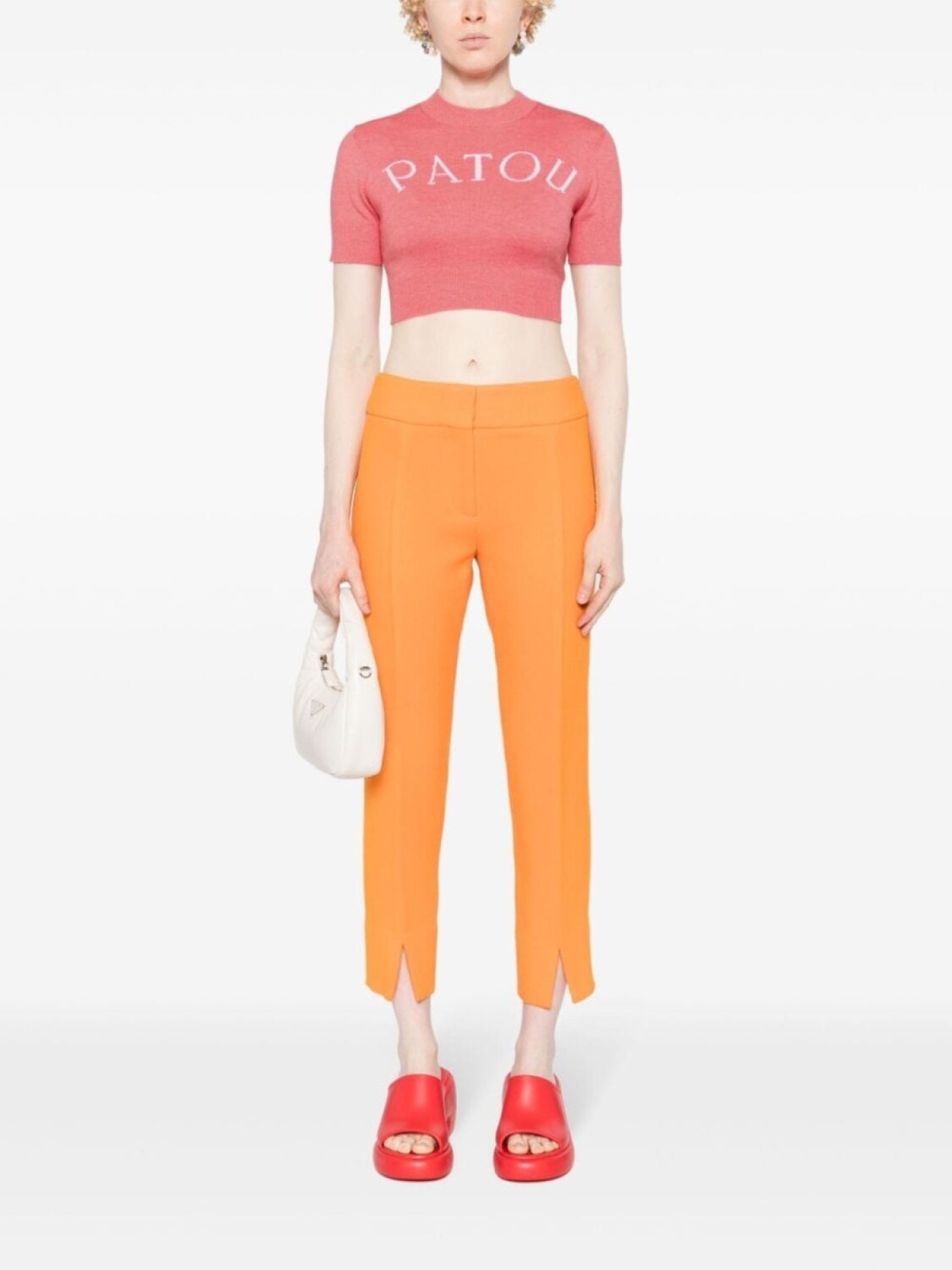 Patou топ вязки интарсия, розовый
Patou топ вязки интарсия, розовый