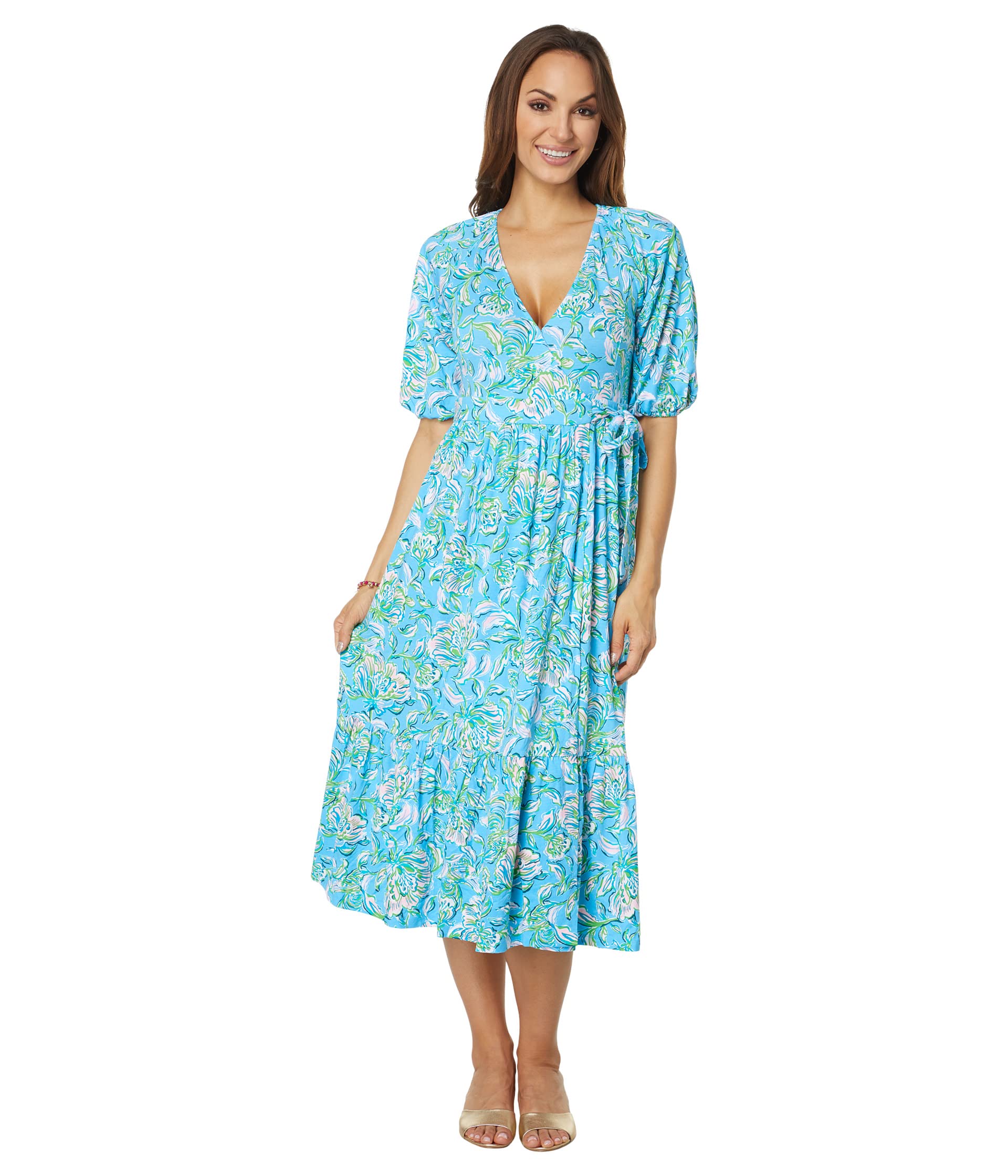 Платье Lilly Pulitzer Brantley Midi Wrap Dress, цвет Cumulus Blue Chick Magnet
Платье Lilly Pulitzer Brantley Midi Wrap Dress, цвет Cumulus Blue Chick Magnet