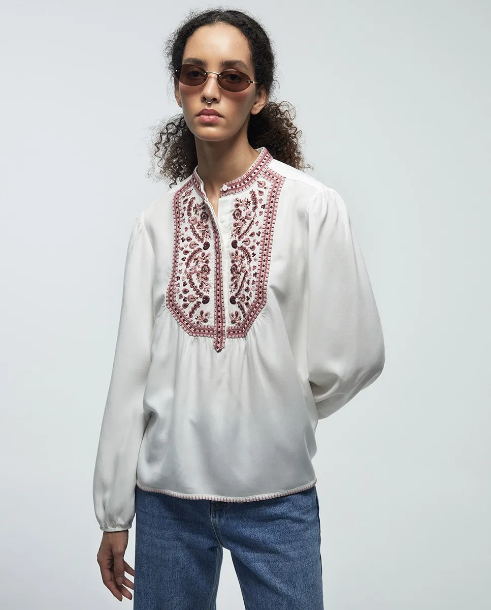 Этническая вышитая блузка Sfera, розовый
Этническая вышитая блузка Sfera, розовый