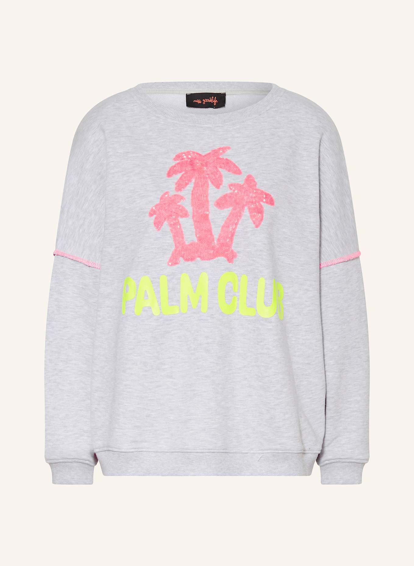 Свитшот с пайетками Miss Goodlife, серый
Свитшот с пайетками Miss Goodlife, серый