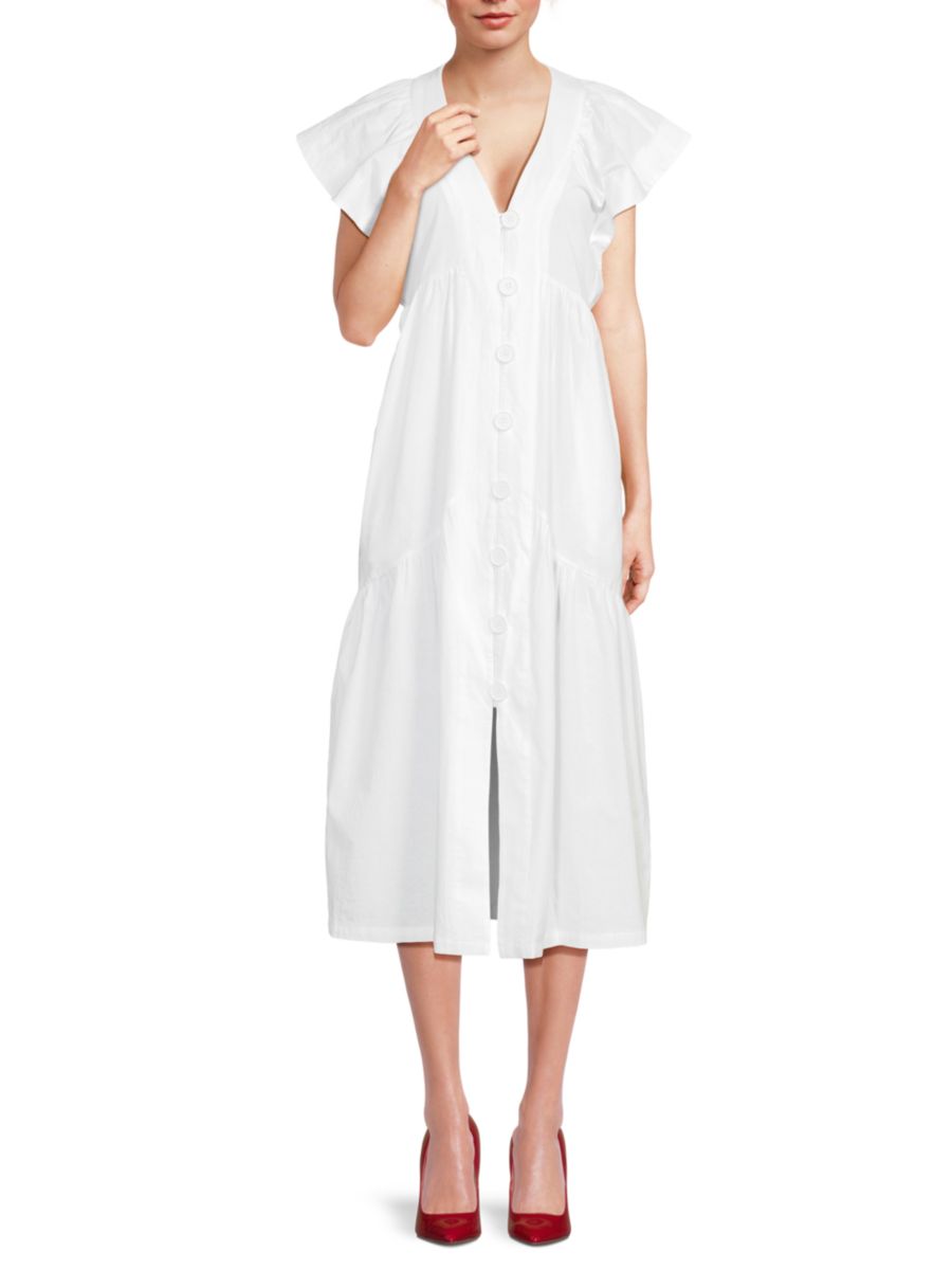 Платье-миди Bea на пуговицах Area Stars, белый
Платье-миди Bea на пуговицах Area Stars, белый