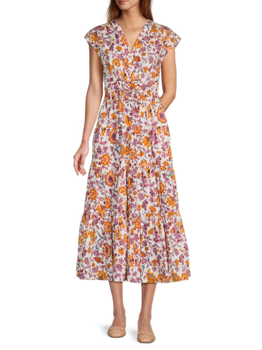 Платье-миди из хлопка с цветочным принтом Фатима Derek Lam 10 Crosby, белый мульти
Платье-миди из хлопка с цветочным принтом Фатима Derek Lam 10 Crosby, белый мульти