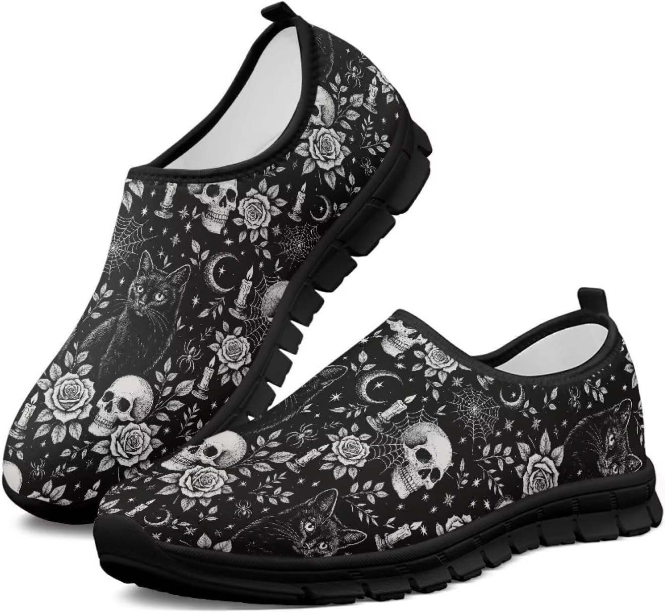 Женские теннисные кроссовки Удобные противоскользящие спортивные для ходьбы, занятий в тренажерном зале, бега, повседневные модные кроссовки Chririnla, Gothic Skull Flower
Женские теннисные кроссовки Удобные противоскользящие спортивные для ходьбы, занятий в тренажерном зале, бега, повседневные модные кроссовки Chririnla, Gothic Skull Flower