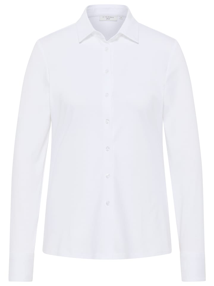 Приталенная блузка белого цвета Eterna
Приталенная блузка белого цвета Eterna