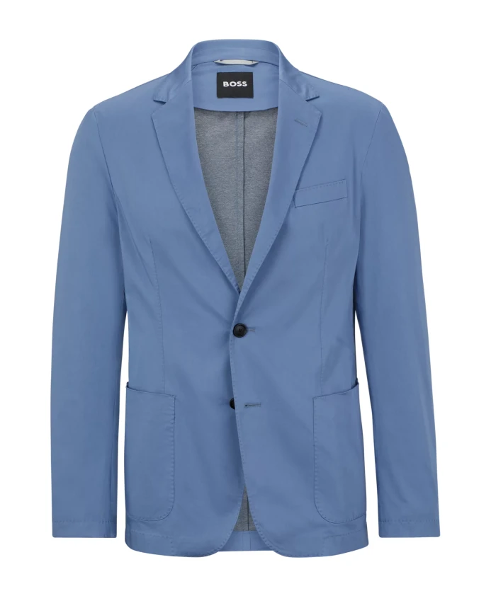 Хлопковая куртка приталенного кроя Hugo, синий
Хлопковая куртка приталенного кроя Hugo, синий