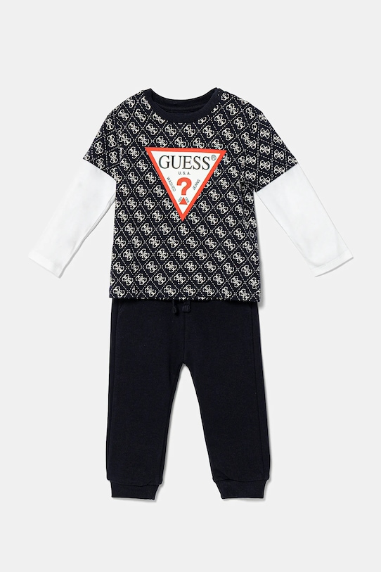 Хлопковый комплект для малышей Guess, темно-синий
Хлопковый комплект для малышей Guess, темно-синий
