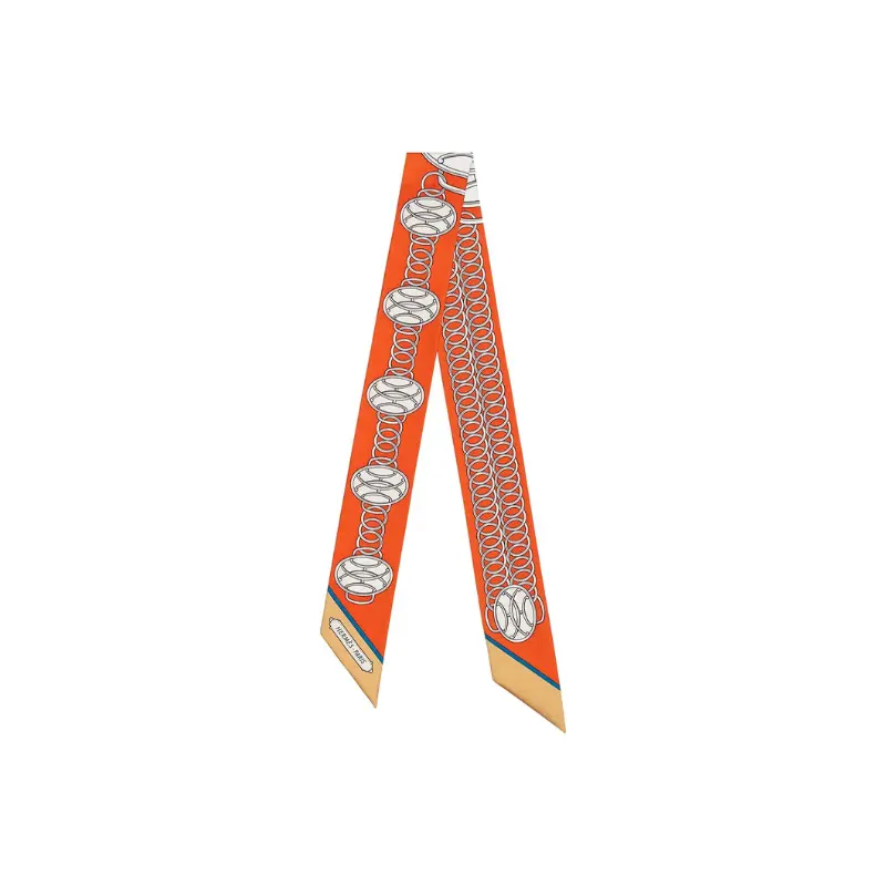 HERMES Шёлковый шарф твилли с рельефным профилем, Orange
HERMES Шёлковый шарф твилли с рельефным профилем, Orange