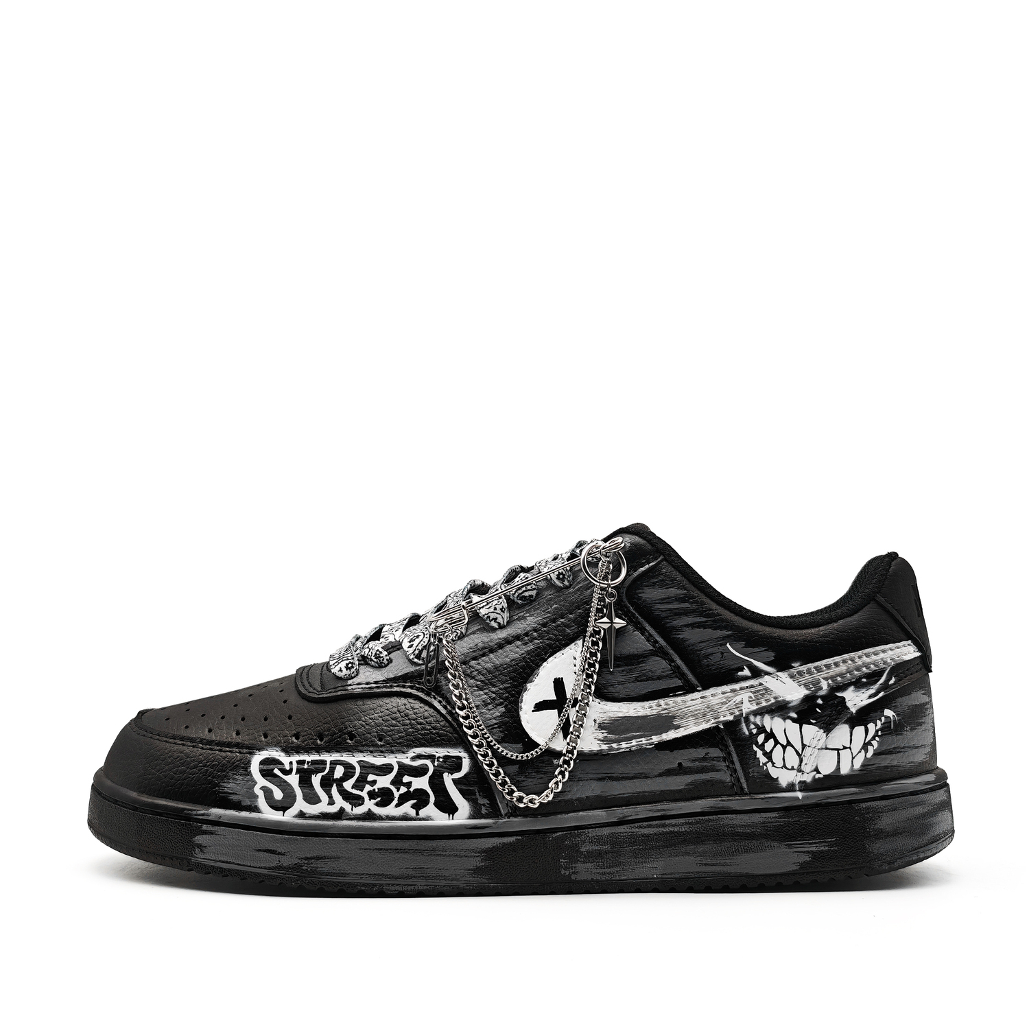 Court Vision 1 Street Demon устойчивые к истиранию легкие дышащие увеличивающие рост низкие кроссовки для скейтбординга Nike, черный
Court Vision 1 Street Demon устойчивые к истиранию легкие дышащие увеличивающие рост низкие кроссовки для скейтбординга Nike, черный