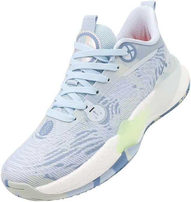 Мужские баскетбольные кроссовки с круглым носком, толстой подошвой, стойкие к скольжению, легкие, на шнуровке, с сеткой и дышащие, повседневные спортивные обувь, подходят для ходьбы, бега и игры в баскетбол Igzbibg, синий
Мужские баскетбольные кроссовки с круглым носком, толстой подошвой, стойкие к скольжению, легкие, на шнуровке, с сеткой и дышащие, повседневные спортивные обувь, подходят для ходьбы, бега и игры в баскетбол Igzbibg, синий