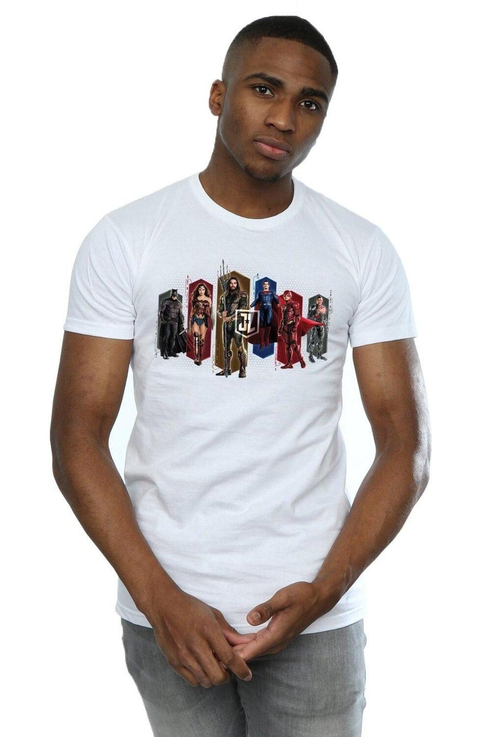 Футболка с шестиугольниками из фильма «Лига справедливости» DC Comics, белый
Футболка с шестиугольниками из фильма «Лига справедливости» DC Comics, белый