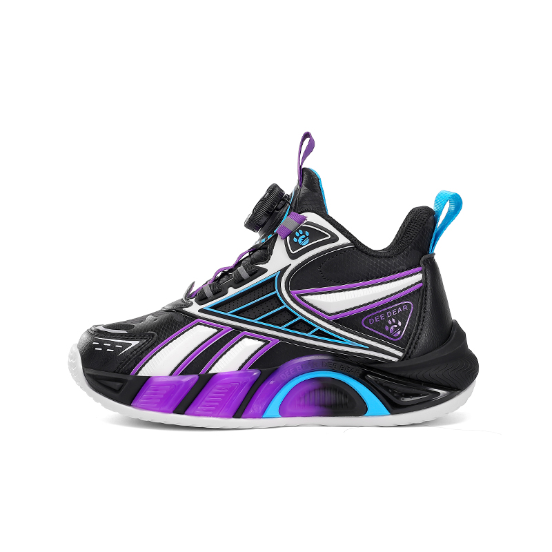 Противоскользящие и износостойкие дышащие детские баскетбольные кроссовки средней высоты Wooden Rabbit, черный/фиолетовый
Противоскользящие и износостойкие дышащие детские баскетбольные кроссовки средней высоты Wooden Rabbit, черный/фиолетовый