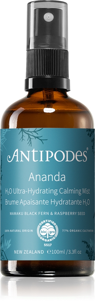 Ультраувлажняющий успокаивающий спрей-тонер-антиоксидант Ananda h₂o Antipodes, 100 мл
Ультраувлажняющий успокаивающий спрей-тонер-антиоксидант Ananda h₂o Antipodes, 100 мл