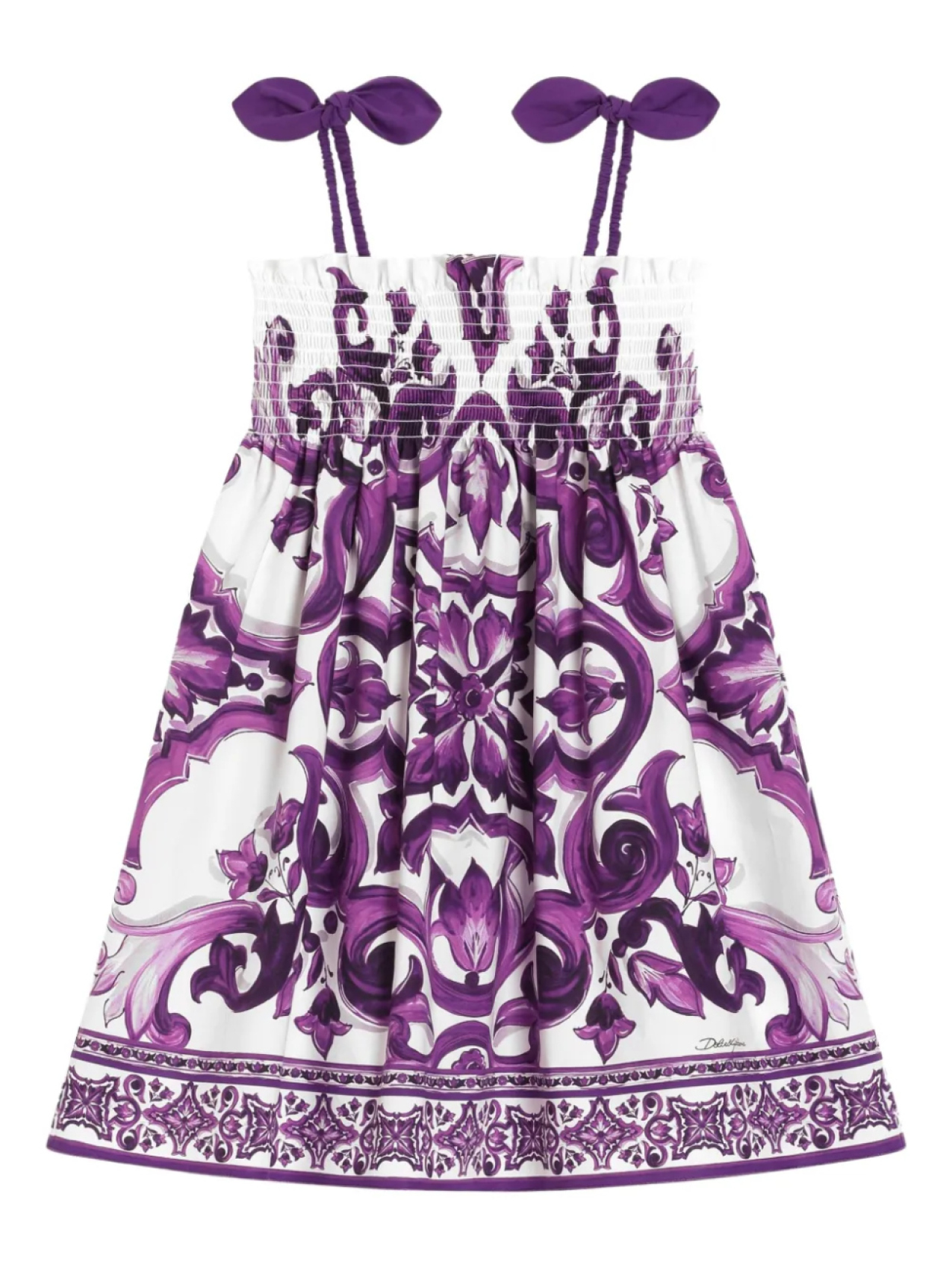 Dolce & Gabbana Kids платье без рукавов с принтом Majolica, белый
Dolce & Gabbana Kids платье без рукавов с принтом Majolica, белый