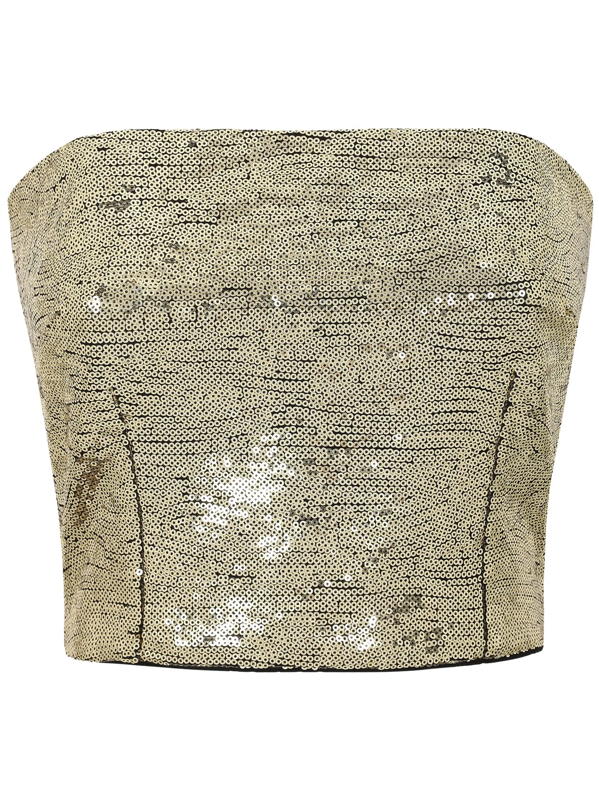 Топ с пайетками Dolce & Gabbana, золотистый
Топ с пайетками Dolce & Gabbana, золотистый