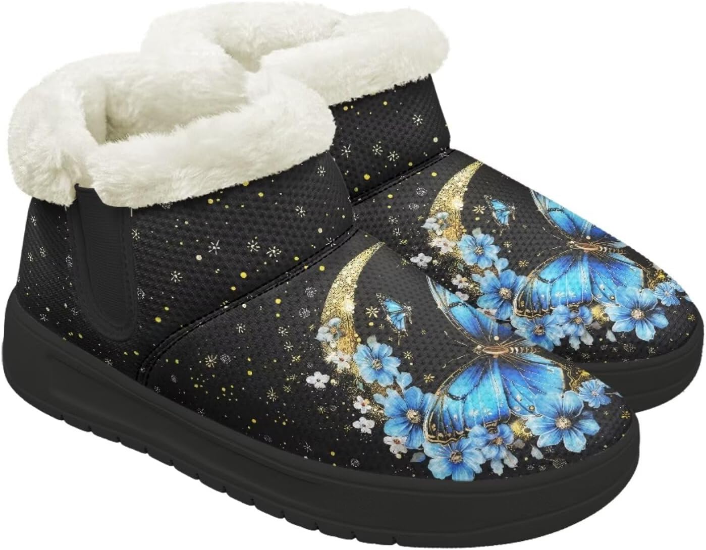 Зимние Ботинки Forchrinse для Женщин и Мужчин, Модные Меховые Ботильоны с Меховой Подкладкой, Butterfly Flower Moon Print
Зимние Ботинки Forchrinse для Женщин и Мужчин, Модные Меховые Ботильоны с Меховой Подкладкой, Butterfly Flower Moon Print