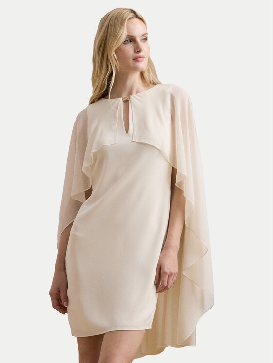 Коктейльное платье стандартный крой 253957566 Lauren Ralph Lauren, экрю 
Коктейльное платье стандартный крой 253957566 Lauren Ralph Lauren, экрю