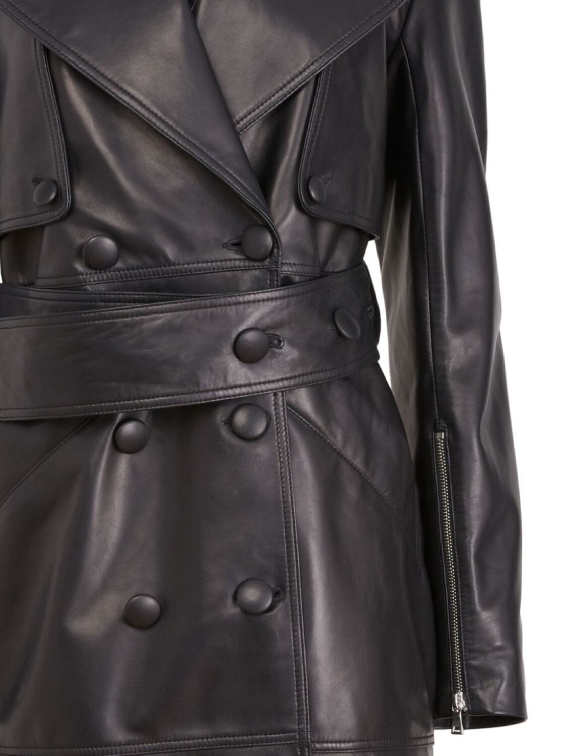 Fleur Du Mal кожаное пальто, черный 
Fleur Du Mal кожаное пальто, черный