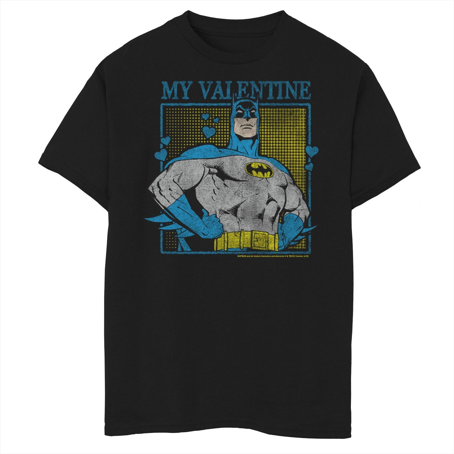 Футболка с графическим рисунком и портретом комиксов DC Comics для мальчиков 8–20 лет «Бэтмен, моя валентинка» Licensed Character
Футболка с графическим рисунком и портретом комиксов DC Comics для мальчиков 8–20 лет «Бэтмен, моя валентинка» Licensed Character