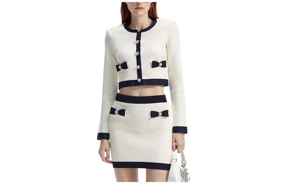 Кардиган укороченный с бантом Self-portrait, цвет слоновая кость
Кардиган укороченный с бантом Self-portrait, цвет слоновая кость