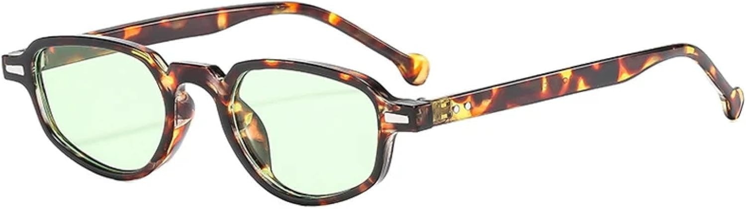 Солнцезащитные очки с защитой от УФ-излучения UV400 для женщин и мужчин | Маленькие очки «кошачий глаз» с прозрачными линзами и заклепками | для занятий спортом на открытом воздухе DSVIGF, Leopard Green
Солнцезащитные очки с защитой от УФ-излучения UV400 для женщин и мужчин | Маленькие очки «кошачий глаз» с прозрачными линзами и заклепками | для занятий спортом на открытом воздухе DSVIGF, Leopard Green