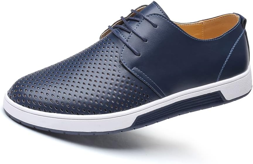 Мужские летние туфли LLTMALL Oxford с вырезами, дышащие с шнуровкой, плоские кроссовки, темно-синий
Мужские летние туфли LLTMALL Oxford с вырезами, дышащие с шнуровкой, плоские кроссовки, темно-синий