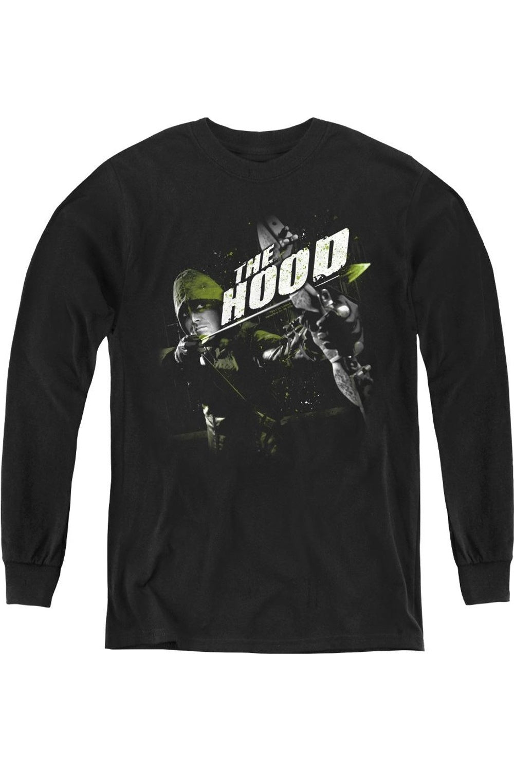 Arrow Take Aim Детская футболка с длинным рукавом Gildan, черный 
Arrow Take Aim Детская футболка с длинным рукавом Gildan, черный