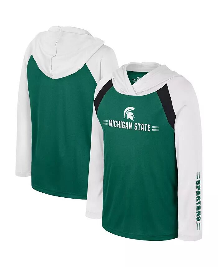Футболка с капюшоном с длинным рукавом Big Boys Green Michigan State Spartans Eddie Multi-Hit Raglan Colosseum
Футболка с капюшоном с длинным рукавом Big Boys Green Michigan State Spartans Eddie Multi-Hit Raglan Colosseum
