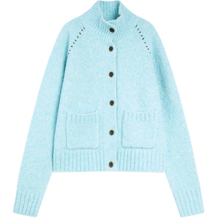 ELLE Свитер женский синий водолазка умеренный кардиган
ELLE Свитер женский синий водолазка умеренный кардиган