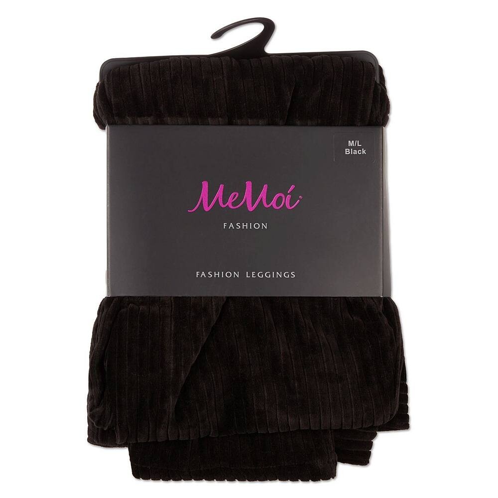 Эластичные вельветовые леггинсы с широкими ребрами MeMoi, черный
Эластичные вельветовые леггинсы с широкими ребрами MeMoi, черный