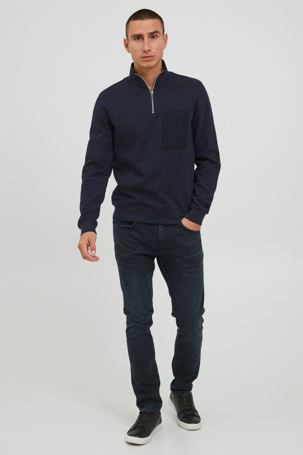 Пуловер CASUAL FRIDAY Sweatshirt CFSebastian 20504237, синий 
Пуловер CASUAL FRIDAY Sweatshirt CFSebastian 20504237, синий