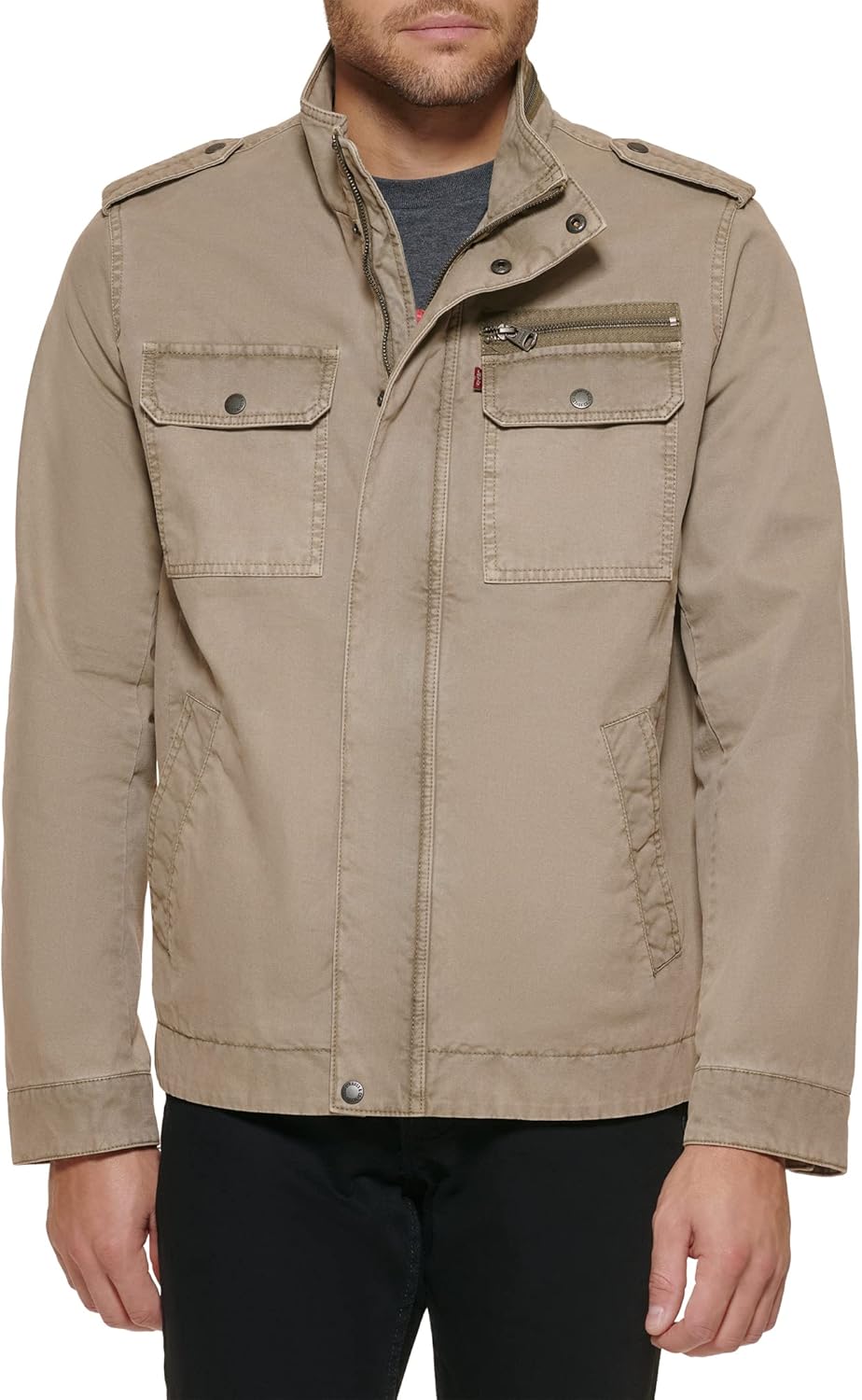 Мужская военная куртка Levi's из стираного хлопка (стандартные размеры, большие и высокие), Stone Unfilled
Мужская военная куртка Levi's из стираного хлопка (стандартные размеры, большие и высокие), Stone Unfilled